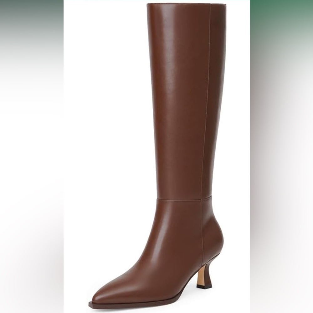 Modatope Women’s Brown Knee High Boots
